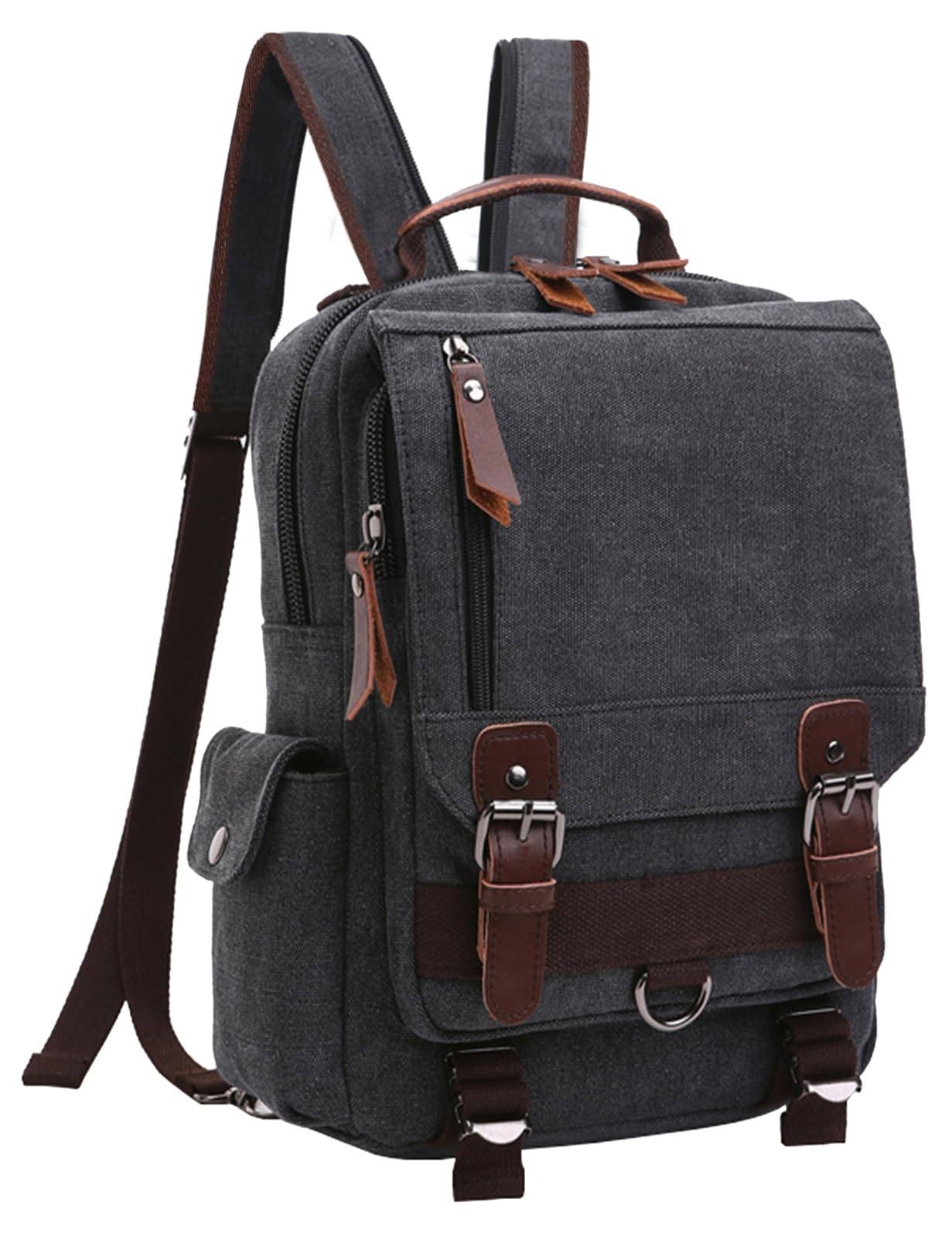 mygreen Canvas Cross Body Messenger Bag Shoulder Sling Backpack Travel Rucksack